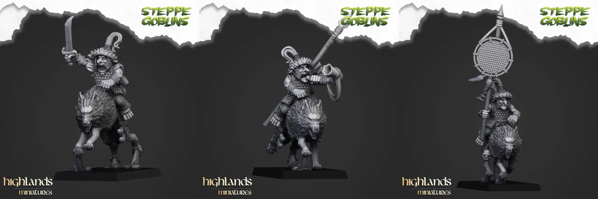 Commandants goblins montés
