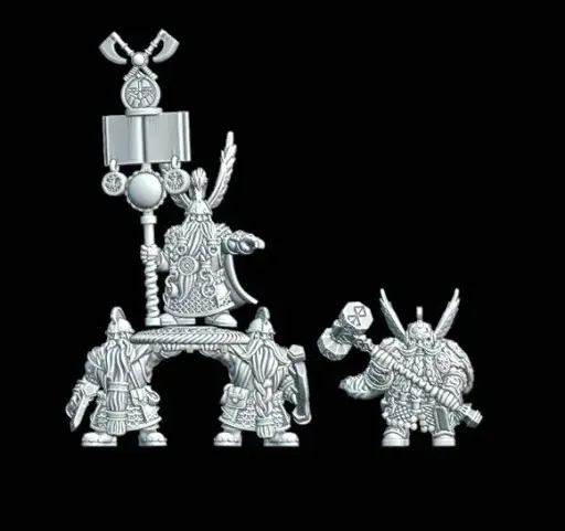 Seigneurs nains avec porteurs de boucliers 1